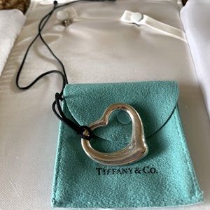 Tiffany & Co Open Heart Pendant & Necklace SS